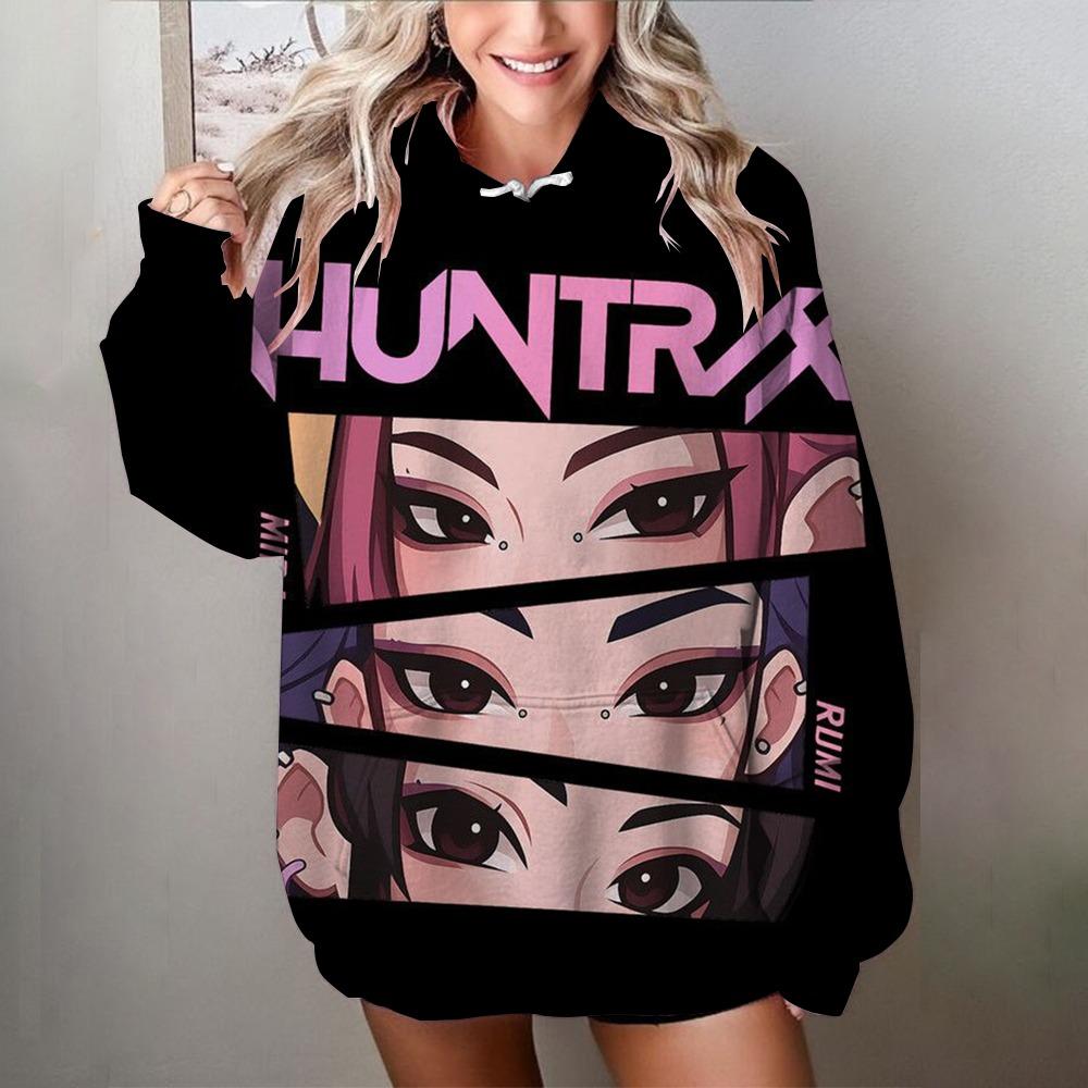 

Fashion Women s Hoodies KPop Demon Hunters 3D Print O-Neck Pullover Casual Outdoor Sweatshirt Kids T-shirt Top Clothing 100