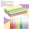 120 Set Blank Color Cardstock Bookmarks with Colorful Tassels Craft DIY Paper Bookmarks for DIY Craft Projects and Gift Tags