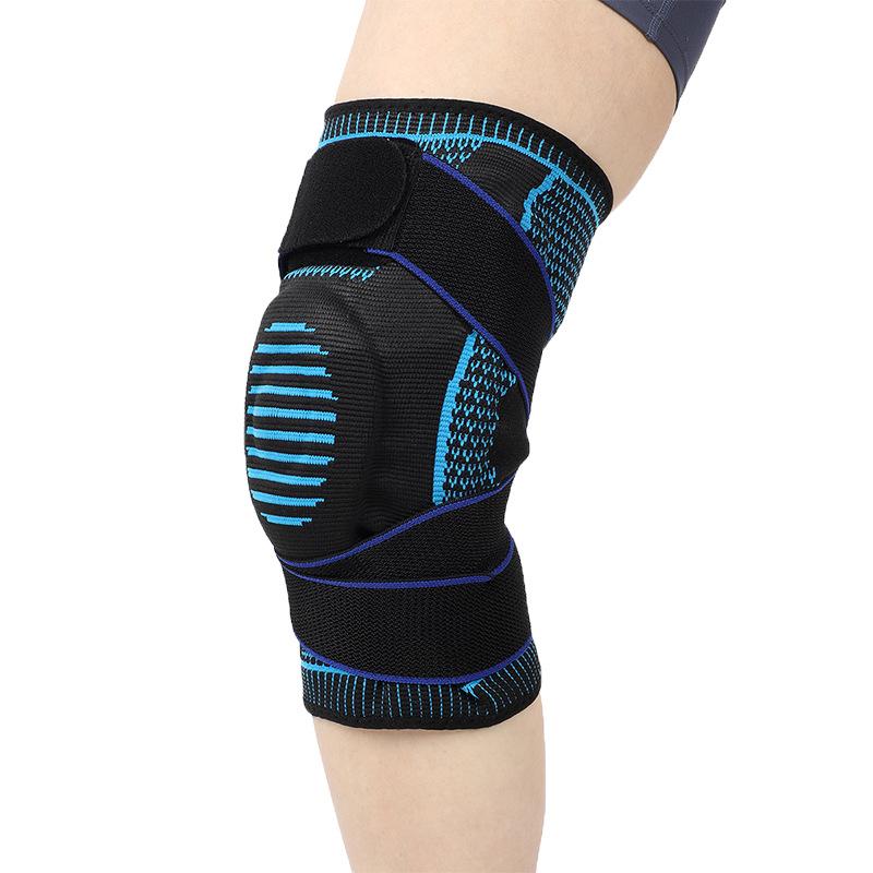 Sports Silicone Knee Pads Basketball Compression Straps Support Breathable Meniscus Joint Running Protective Gear