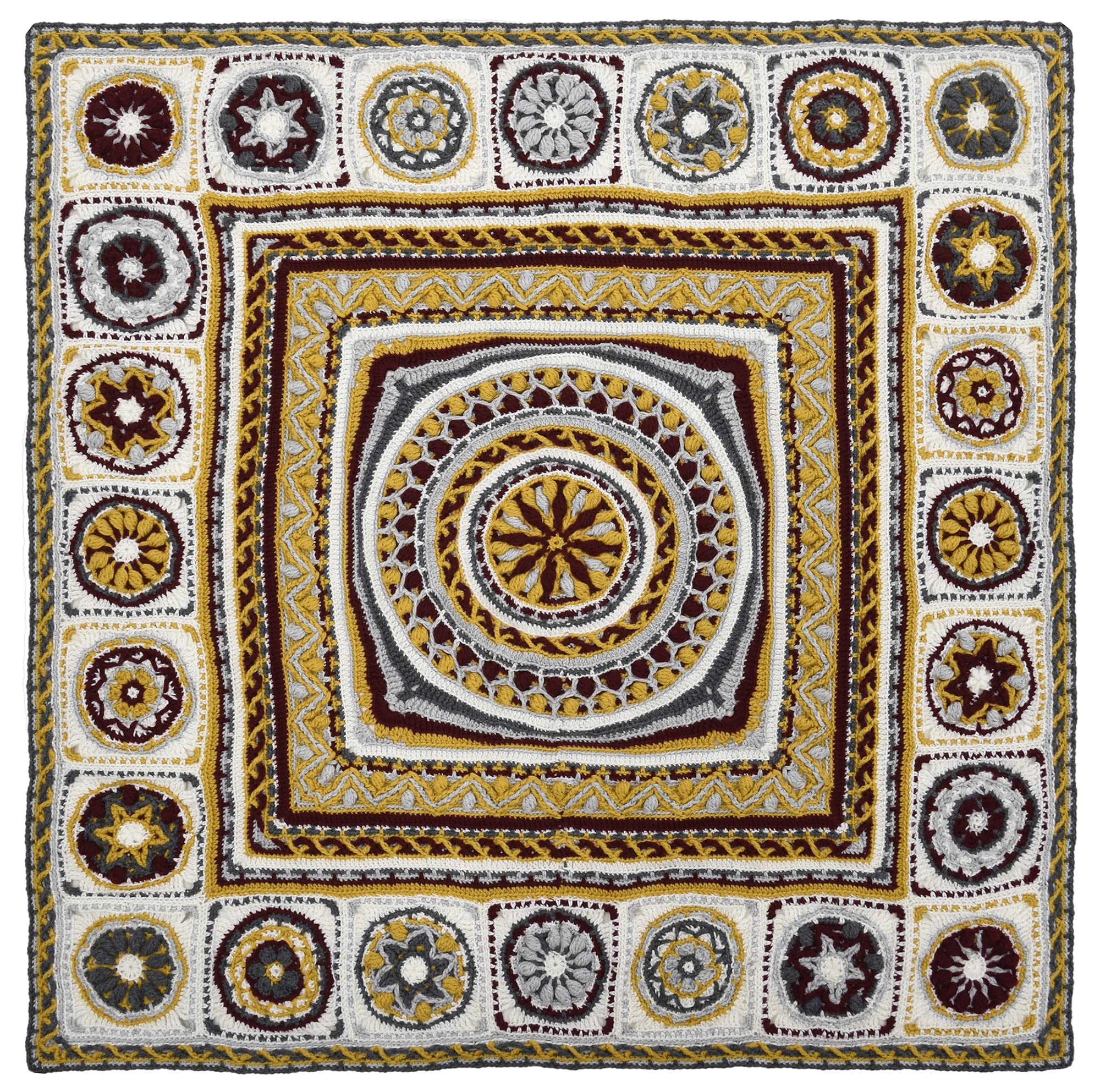 

Набор для ручного вязания NASKA Повседневный персидский ковер одеяло Желтый ЦВ.B SI-8