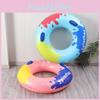 Adult Inflatable Swim Ring With Handle Thickened Underarm Ring Ink Style Pvc 0.25 Thickness