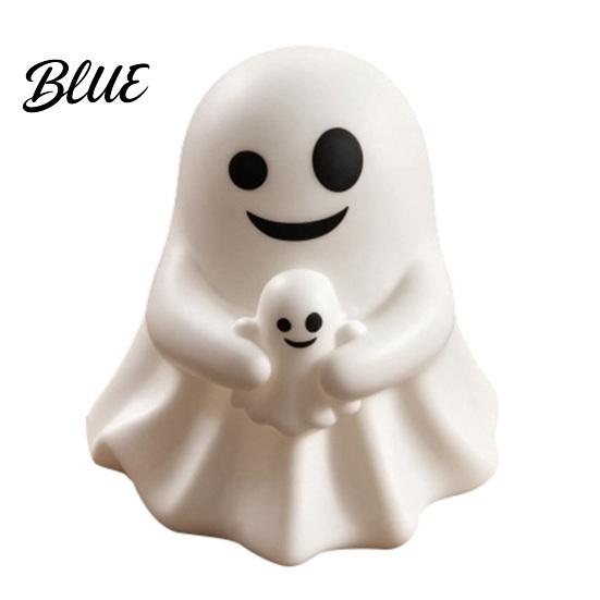 Desktop Stationery Storage Halloween Ghost Pen Holder Cute Mini Figurine Desk Decor Funny Spooky Home Office Decor Pencil Stand Ornament,
