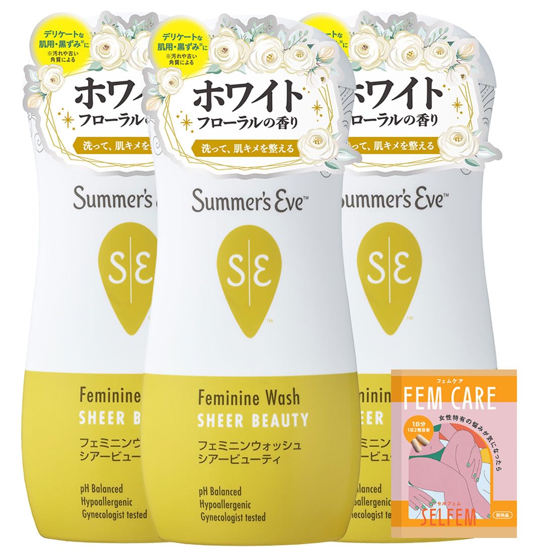 

Eve Feminine Wash Sheer Beauty Set Trial FemCare Soap for Delicate Scented Moisturizing Soap for Delicate darkening caused by dirt and dead skin