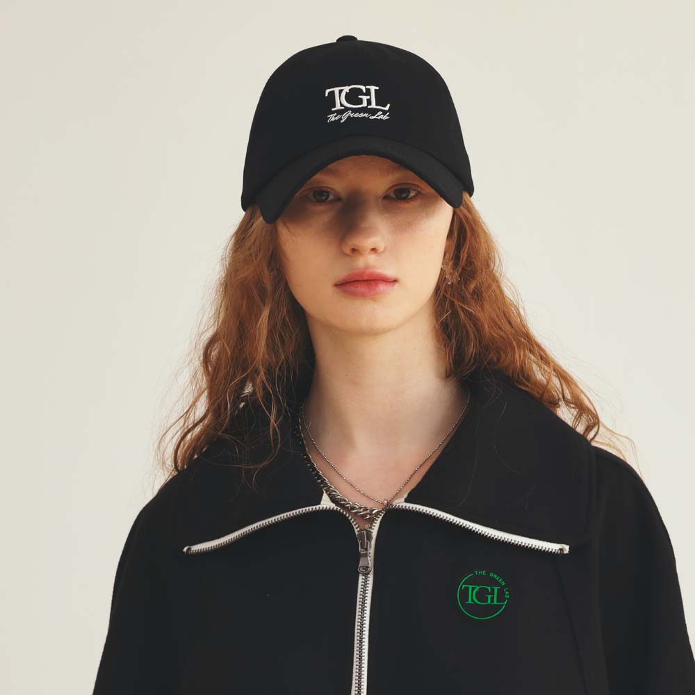 THE GREEN LAB Essential Tgl Embroidered Ball Cap [Black]