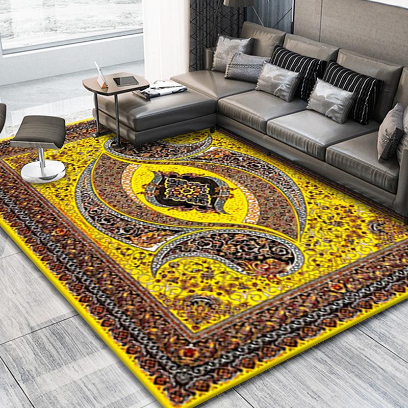 Bohemia Koberce do obývacího pokoje Dekorace Ložnice Deluxe Protiskluzové podlahové rohože Velkoplošný koberec Salonek Koberec Perský koberec omyvatelný