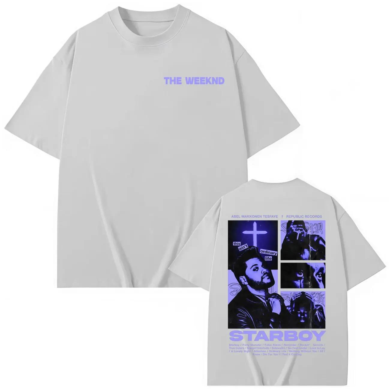 

Rapper The Weeknd Album Merch TShirt Unisex HipHop Vintage Short Sleeve TShirt Summer Fashion Casual Loose TShirt 4XL