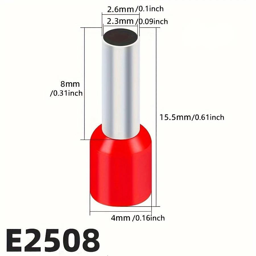 300 Stück Aderendhülsen Klemmen Set, AWG 22-10 Klemmenverbinder Draht Kupfer Nylon Isoliert Kabel Stiftenden Klemmen für Elec