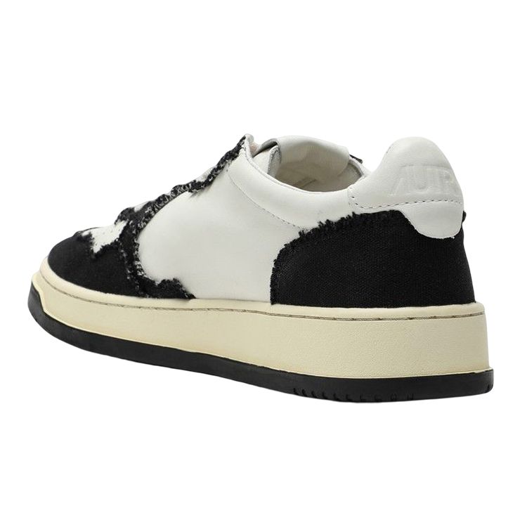 Autry Leather Low-Top Logo Fashion Sneakers Men sneakers Black White AULM-CB02