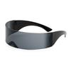 One-piece curved headband, sunglasses, punk style, European and American one-piece lenses, futuristic sense, street photography, fashion sunshade