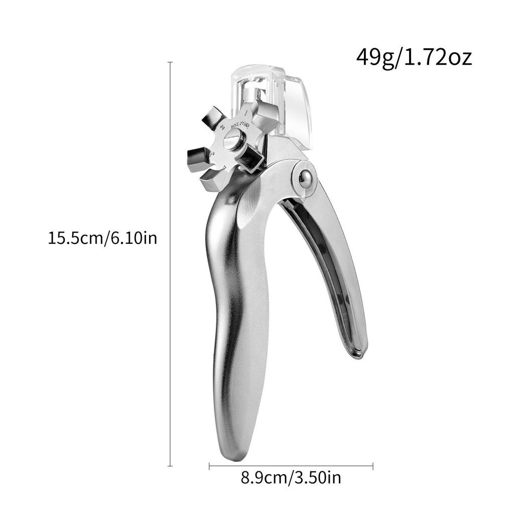 Multi-Functional U-Shaped Nail Clipper & Straight Scissors for Nail Art