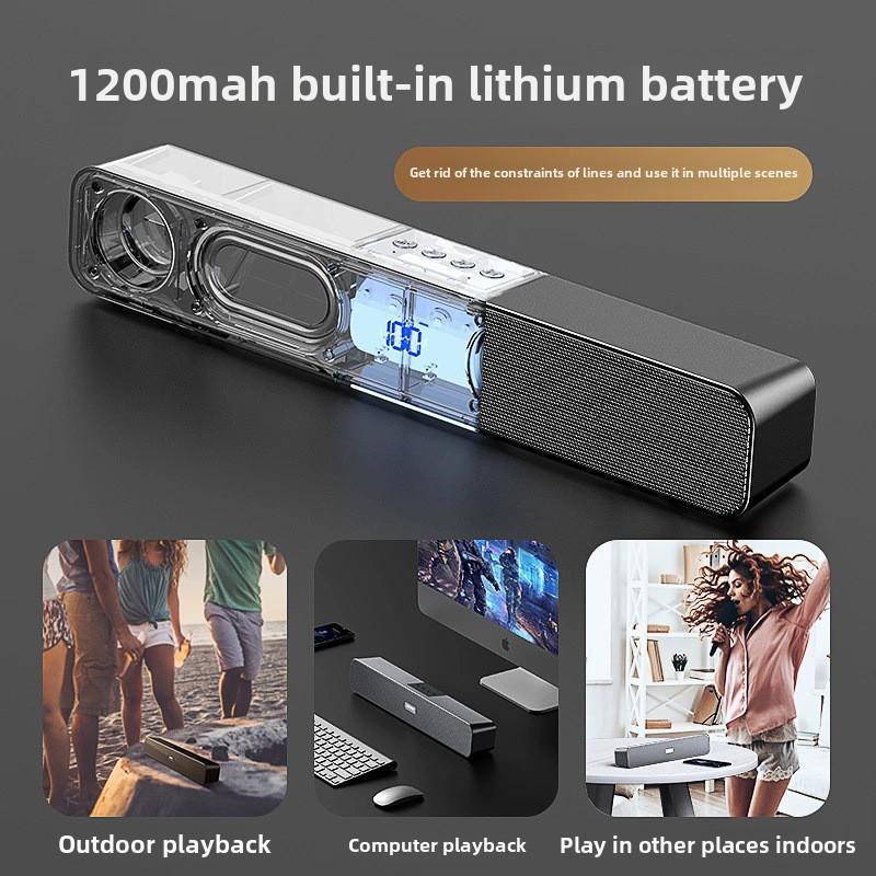 E91 Colorful Sound Bar Bluetooth Speaker with Light Sounbdar Large Volume Stereo Computer Multimedia Bluetooth Speaker