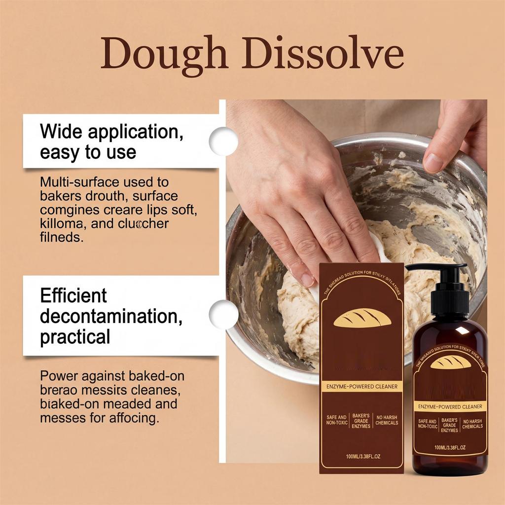 Dough Cleaner Kitchen Utensil Cleaning Liquid Daily Use 100ml