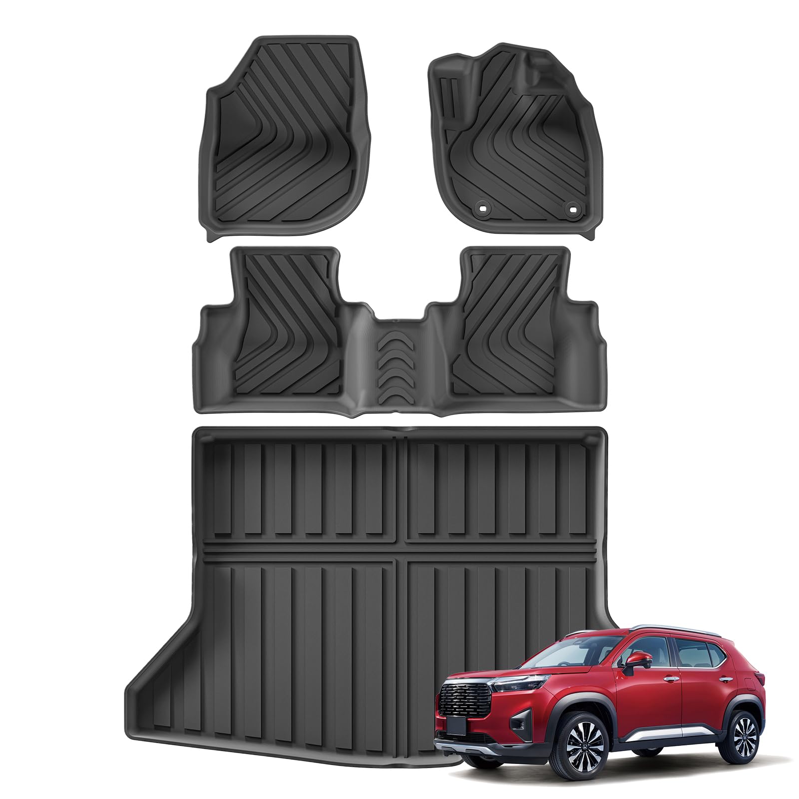 

Honda DG series эксклюзивный напольный коврик багажный коврик 3D напольный коврик багажный лоток DG5 тип WR-V WR-V чёрный