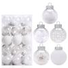 30pcs 6cm Christmas Ball Set Plastic Hanging Ornament Crafts Christmas Tree Pendant  New Year