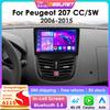 2Din 360Camera Android 14 Car Radio For Peugeot 207 207CC 2006 - 2015 Car Multimedia Player Intelligent Screen Autoradio Carplay