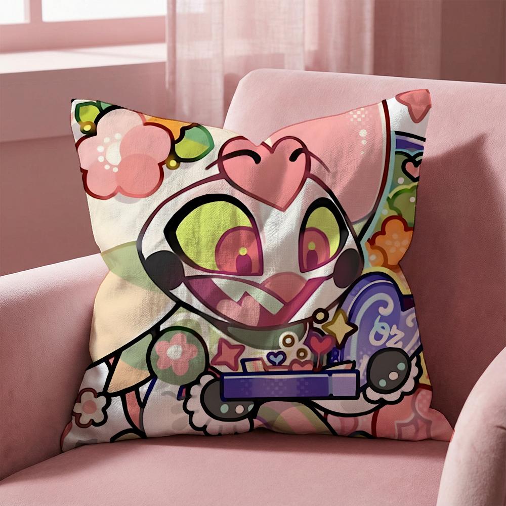 H-Helluva Boss CARTOON Cushion Cover Multi-Scene Pillow Cover for Home & Car - Reversible, Soft & Durable for Daily Use