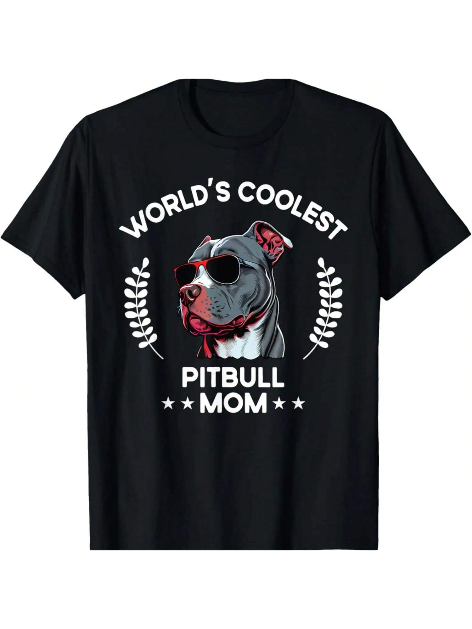 World s Coolest Dog Mom Mama - Pitbull T-Shirt S разноцветный