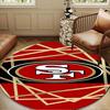 San Francisco Football Round Mat, Anti-slip Circle Carpet Chair Rug For livingroom,Bedroom, Doormat Home Decor Gift Christmas Gifts