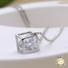 New Fashion Women's 925  Silver Plated Chain Crystal Rhinestone Necklace Pendant