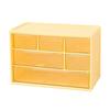 Desktop Storage Box Plastic Space Saving Large Capacity Desktop Drawer Organizer for Dressing Table Office School Yellow