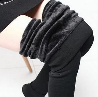 Women Thick Cashmere Wool Leggings Windproof And Cold Lasting Warmth Pants