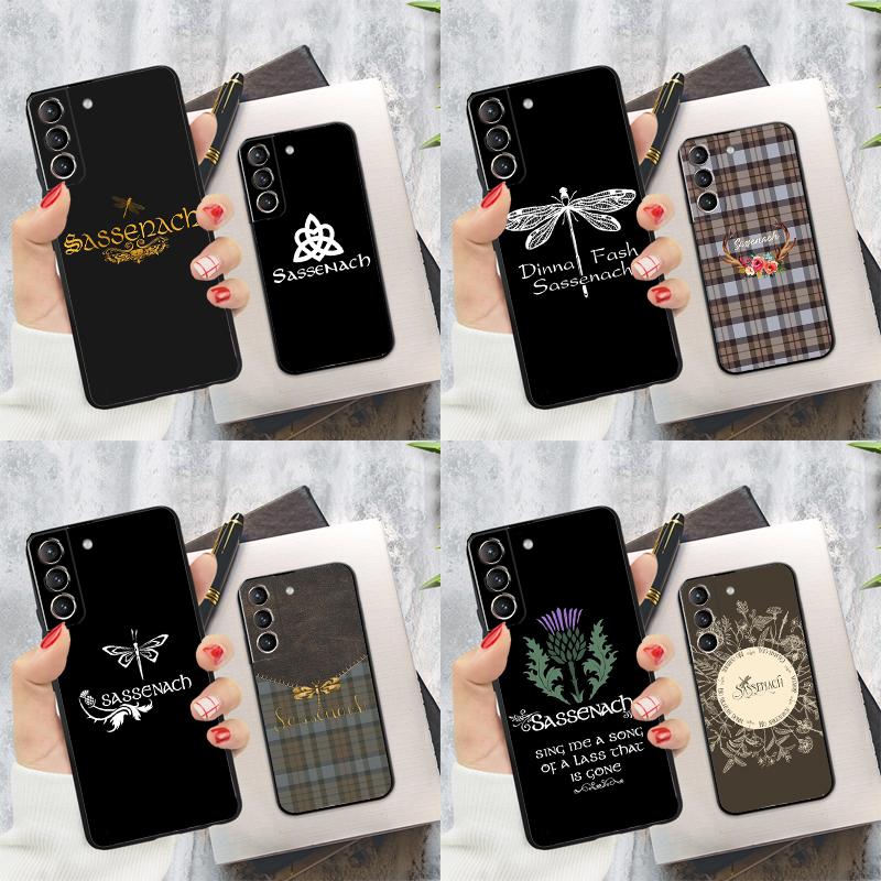 Outlander Sassenach Phone Case For Samsung Galaxy S24 Ultra S22 S23 S20 S21 S24 FE S9 S10 Plus Note 10 20 Ultra