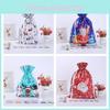 Large Christmas Sacks Reusable Drawstring Wrap Present Gift Party Xmas Bags