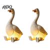 Eco-friendly Resin Decoration Creative Goose Night Light Cute Duck Table Lamp with Warm LED Glow Funny Animal Shape Decor Figurine for Bedroom