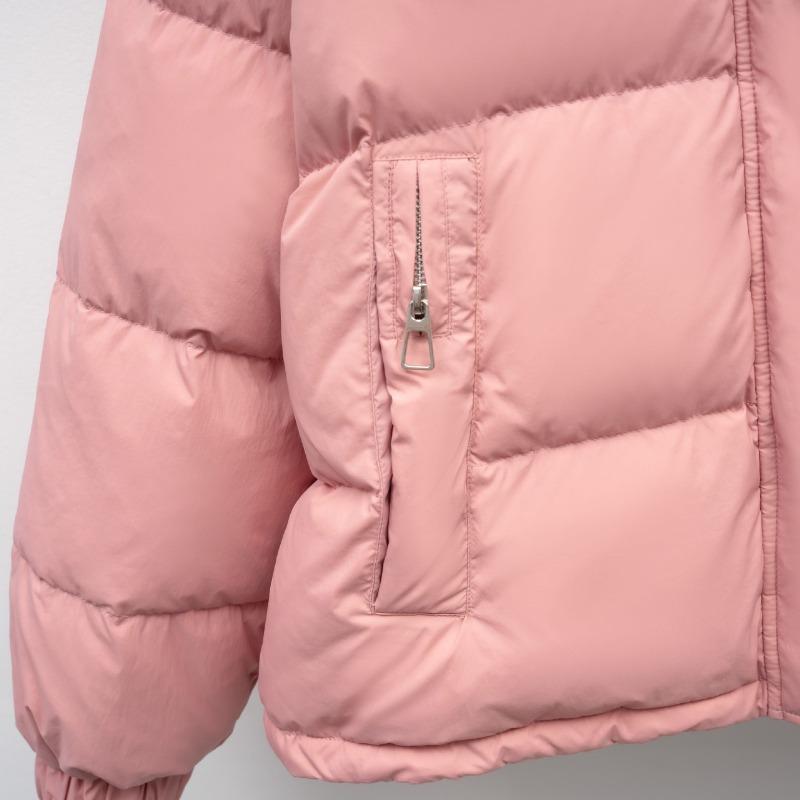 Women's Short Down Jacket - Winter Regular Fit Simple Hooded Compact Style Warm Puffer Coat