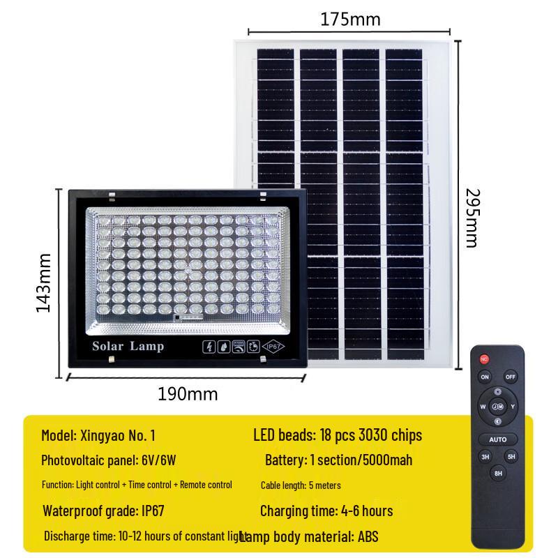 Hongchou Starry Smart High-Power Solar Floodlight