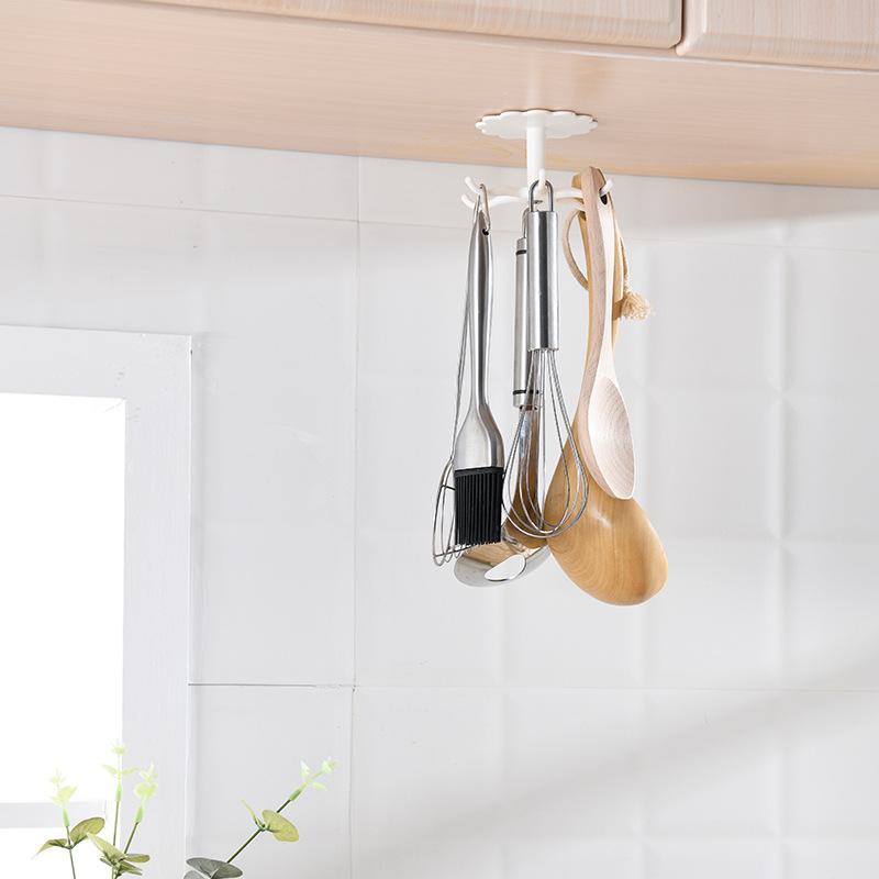 Depozitare pentru lopată și lingură, rotativă la 360 de grade Depozitare pentru bucătărie montată pe perete