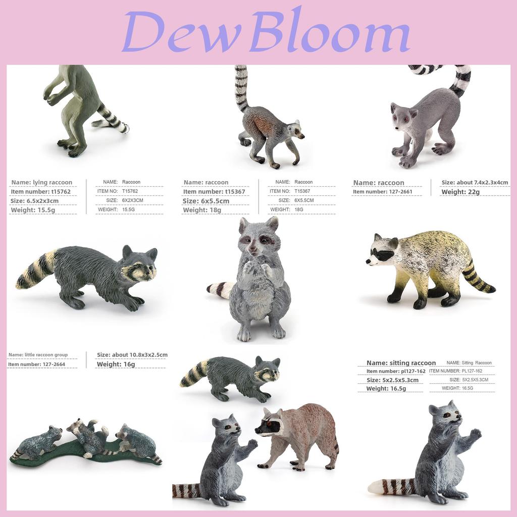 Miniature Raccoon Pvc Model For Childrens Educational Toy And Animal Collection
