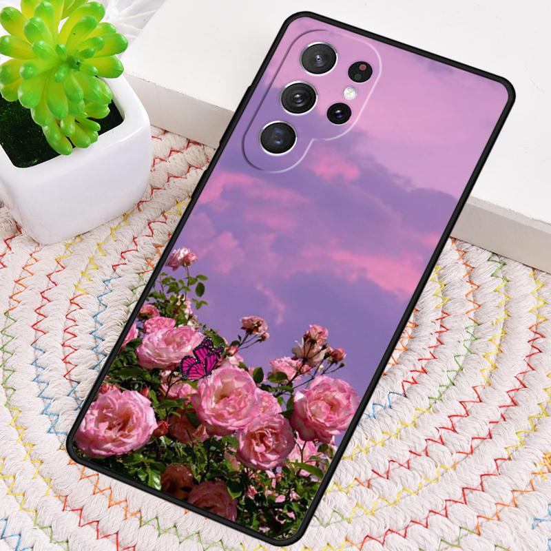 

Pink Sky Aesthetic Clouds Phone Case For Samsung Galaxy note 10 pro S26 S25 S24 S23 S22 Ultra Plus S21 FE S20 Shockproof Cover Galaxy Note10+