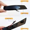 Compatible with Ford Focus/Mondeo/Fiesta/Kuga/Edge Rearview Mirror Blue Flowing Turn Signal Light