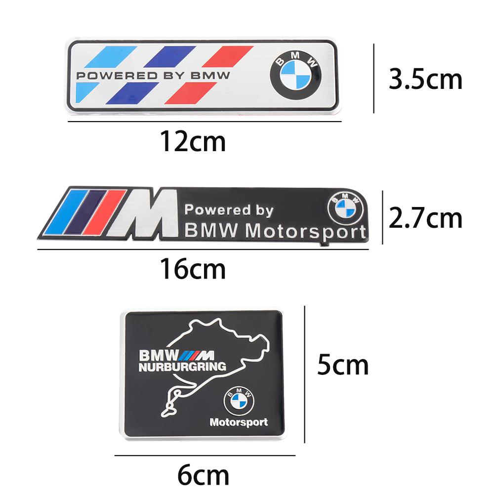 Car Body Trunk Decoration Aluminum Sticker Auto Modification Accessories For BMW M Performance E46 E90 E60 F10 F30 E39 E36 F20 SK8