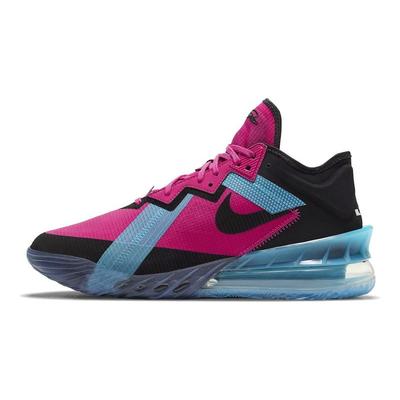 LeBron 18 Low Neon Nights Unisex Sneaker Pink Fireberry Schwarz CV7562-600