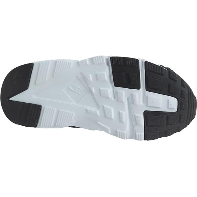 Nike Air Huarache Run Slip Resistant Abrasion Resistant Low Top Kids' Running Shoes Black White Kids' 704949-011