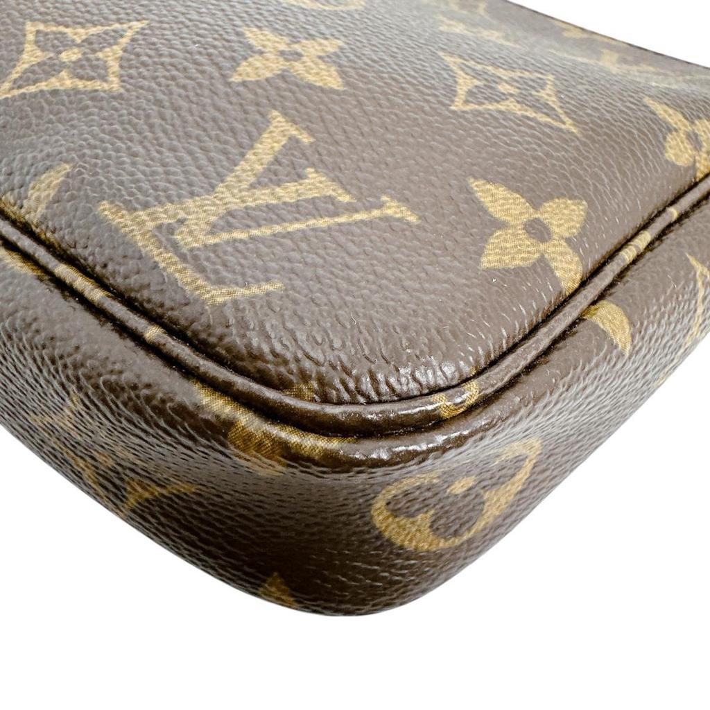 LOUIS VUITTON Monogram Pouch Monogram canvas Brown Women M51980 Used
