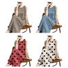 Summer Polka Dots Tank Dress for Women Casual Crew Neck Beach Vacation Sundress Loose Sleeveless Midi Dress