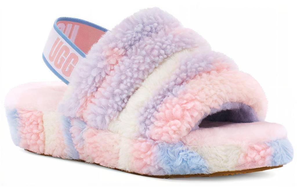 UGG Fluff Yeah Slide Cali Collage Women's 1120070-PSTR