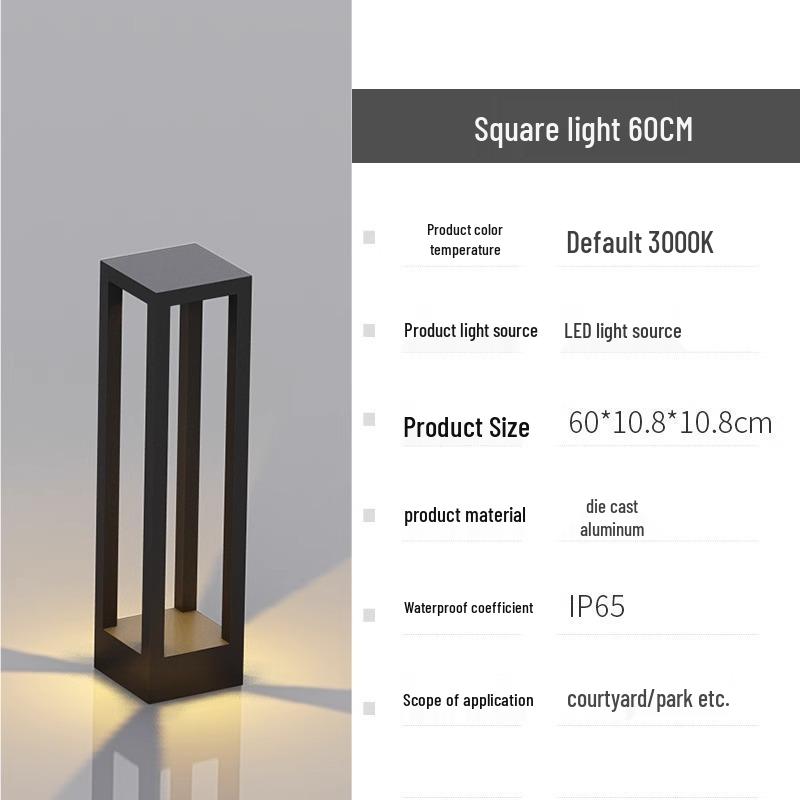 Waterproof Modern LED Lawn Light for Outdoor Courtyards and Gardens