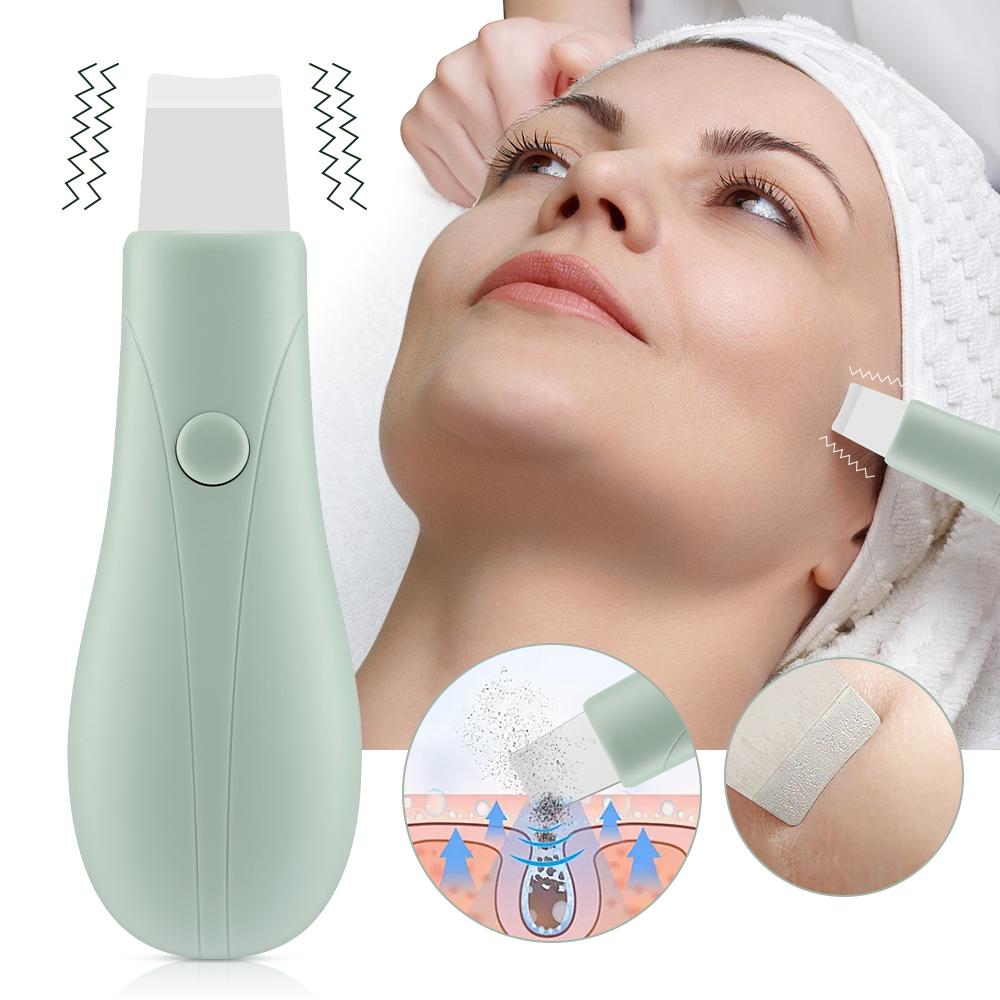 Blackhead Remover Tool with Vibration Manual Nose Whitehead Extractor Face Skin Scrubber Facial Blackhead Spatula for Deep Clean