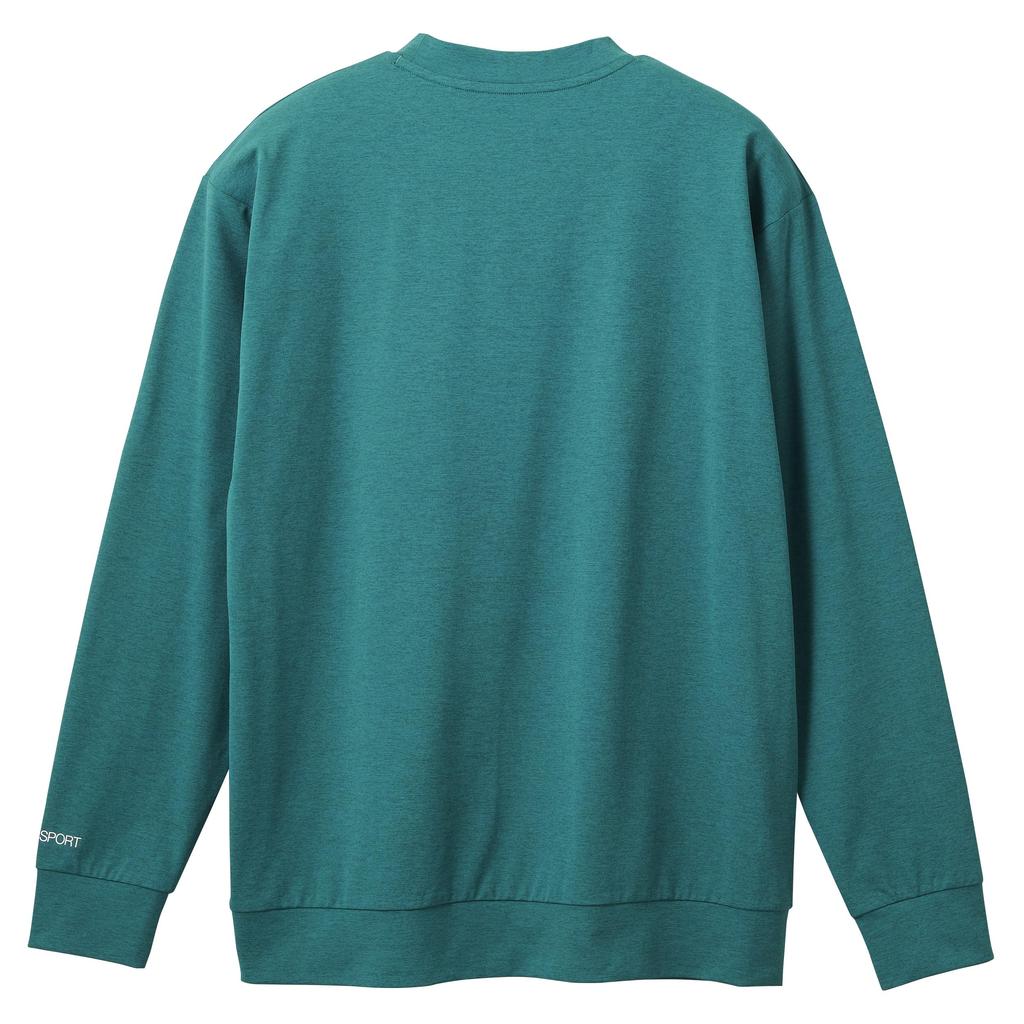 Long Sleeve Shirt Descente TOUGH Long Sleeve Shirt Stretch UV Protection Training Running GR00 M [Move Sports] (UPF50+) (ST4FLT03M)