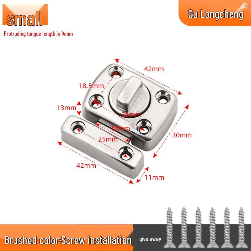 Uniwersalny Zamek Zasuwkowy do Sypialni: Wewnętrzny blokad bezpieczeństwa typu pin dla ochrony przed kradzieżą