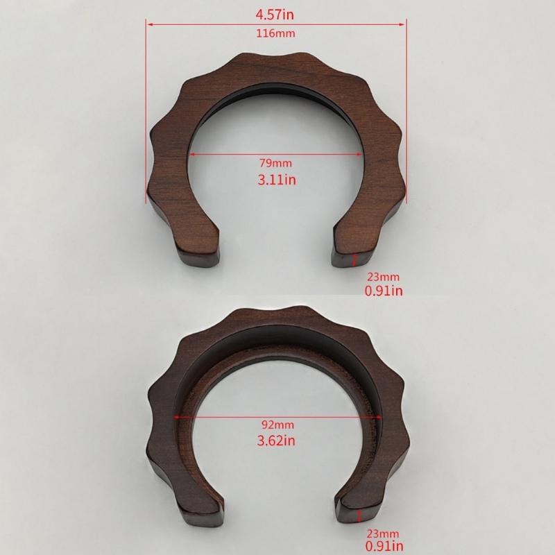 Elegant Wood Brewing Insulation Rings Wood Anti-scalding Rings For E61 Group Head Coffee Machine Accessories Enduring