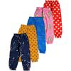 T2F Girl's Regular Fit Track Pants (GLSTRK04_Multicolor 3_9-10 Years)