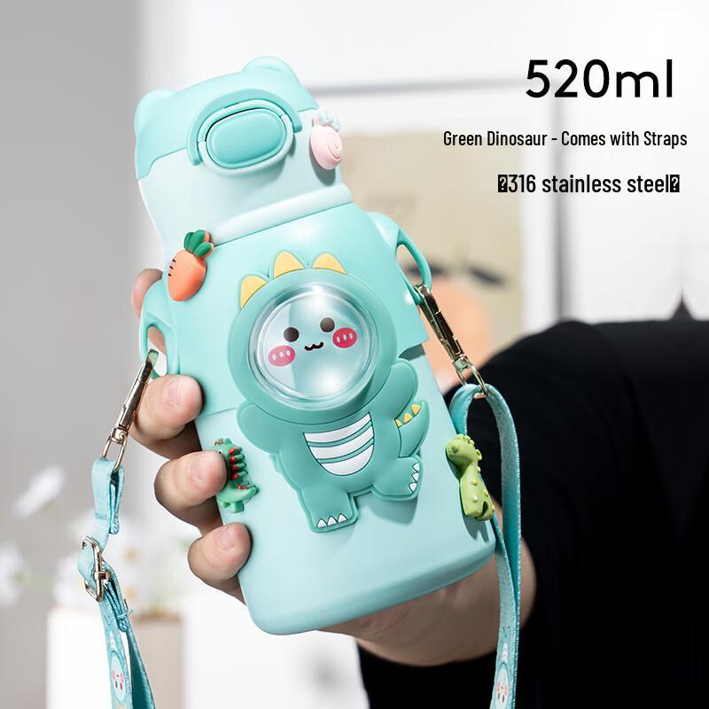 Tianxi Kids Insulated Straw Water Bottle