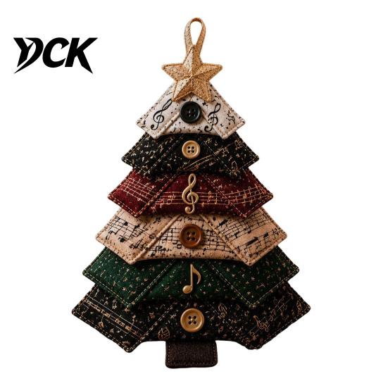 Quilting Crafts for Halloween DIY Quilted Fabric Tree Kit, Sewing Craft Decoration Adults Handmade Christmas Hanging Ornament Holiday Home Decor Step