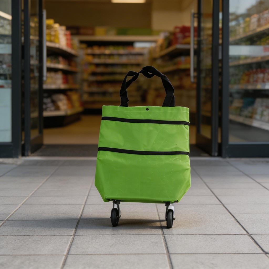Compact Design Foldable Shopping Trolley Portable Trolley Shopping Cart