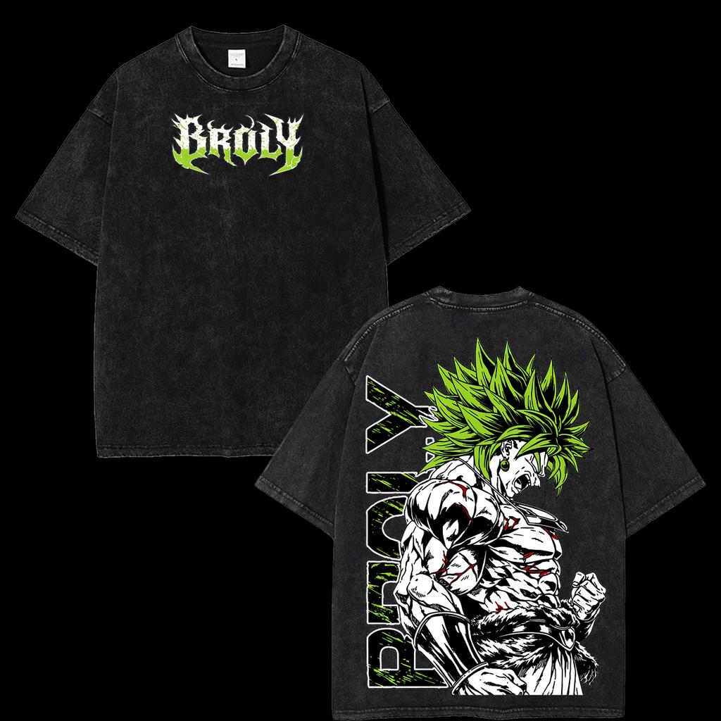 Washed Overszied Dragon Ball Graphic T-Shirt Men Women 100% Cotton Streetwear Hip Hop Casual Loose High Quality Short Sleeve Female Male Clothing